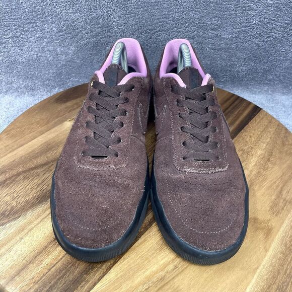 Nike Shoes Men\'s Size 9 Brown Pink Leather Dunk Skate Retro Sneakers AR0767-200